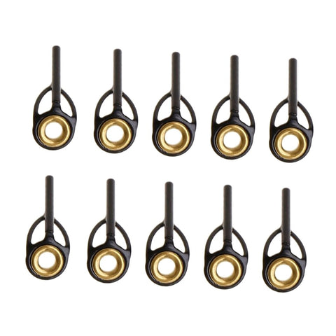 10X Spinning Rod Guides Fishing Rod Guides Line Ring Tip Rings Eyes Pole Repair Kit 0.9 /1.0 /1.1 /1.2 /1.3 /1.4 /1.5 /1.6mm