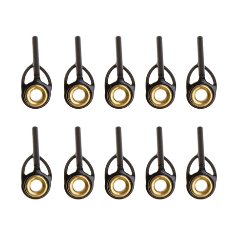 10X Spinning Rod Guides Fishing Rod Guides Line Ring Tip Rings Eyes Pole Repair Kit 0.9 /1.0 /1.1 /1.2 /1.3 /1.4 /1.5 /1.6mm