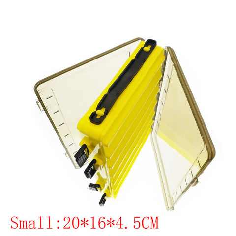 Fishing Lure Box Tackle Box Double-decker Sub-bait Box Portable Bait Fishing Gear Storage Box Double Sided Tackle Box