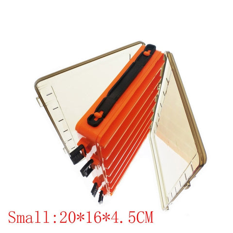 Fishing Lure Box Tackle Box Double-decker Sub-bait Box Portable Bait Fishing Gear Storage Box Double Sided Tackle Box