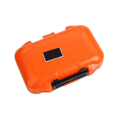 Outdoor Fishing Tool Storage Box Double Waterproof Portable Mini Fishing Box Bait Hook Space Bean Fishing Gadget Storage Box