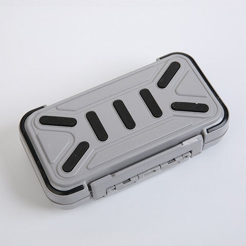 Outdoor Fishing Tool Storage Box Double Waterproof Portable Mini Fishing Box Bait Hook Space Bean Fishing Gadget Storage Box