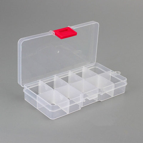 Bait Organizer Box Fishing Lures Case Tackle Storage Fisher Gear Bulk New Outdoor 15 Slots Adjustable Plastic Fishing Box Lure H