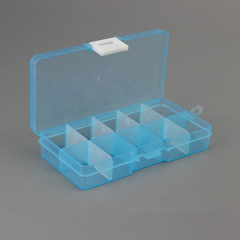 Bait Organizer Box Fishing Lures Case Tackle Storage Fisher Gear Bulk New Outdoor 15 Slots Adjustable Plastic Fishing Box Lure H
