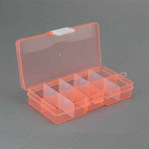 Bait Organizer Box Fishing Lures Case Tackle Storage Fisher Gear Bulk New Outdoor 15 Slots Adjustable Plastic Fishing Box Lure H