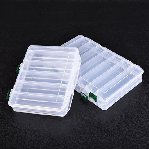 Fishing Box Accessories Tackle Lures Bait Storage Case Shrimp Boxes for Fishing Tackle Baits 10/14 Compartments Lure Box