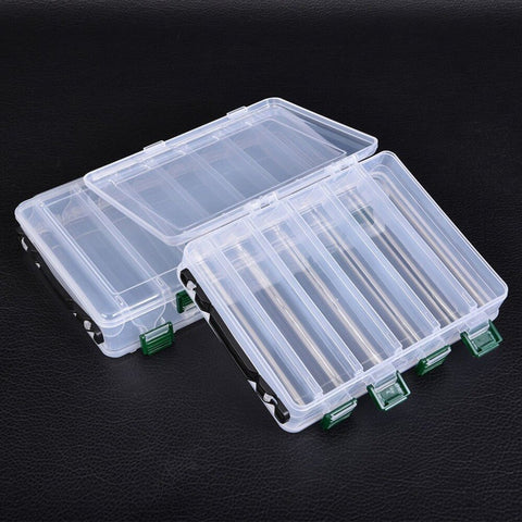 Fishing Box Accessories Tackle Lures Bait Storage Case Shrimp Boxes for Fishing Tackle Baits 10/14 Compartments Lure Box