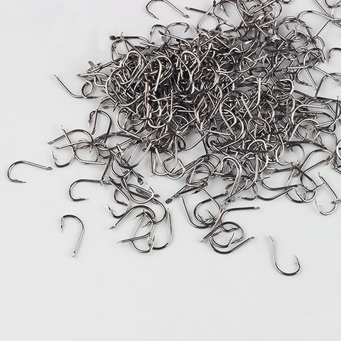 20PCS/lot 1-13# High carbon steel Izu Crooked Barbed Fishhook Black Flat carp fishing hooks set Accessories tool tackle