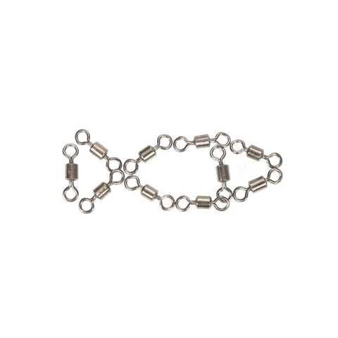 50pcs Fishing Swivels Rolling Connector High Quality 8 Word  Solid Ring Fish Tool Link Fishing Button Sea Fishing Hook Connector