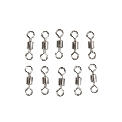 50pcs Fishing Swivels Rolling Connector High Quality 8 Word  Solid Ring Fish Tool Link Fishing Button Sea Fishing Hook Connector