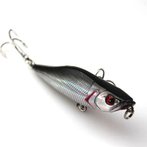 Walk Fishing 1Pcs 7cm 7.2g Popper Fishing Lures 3D Eyes Bait Crankbait Wobblers Isca Poper Pesca Japan fishing tackle
