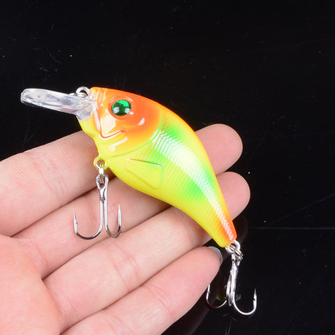 1pcs 7.5cm 10.2g Hard VIB Lures Fishing Minnow Bait Treble Hooks Sinking Crankbait Wobblers Fishing Tackle 3D Eyes