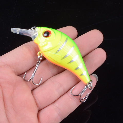 1pcs 7.5cm 10.2g Hard VIB Lures Fishing Minnow Bait Treble Hooks Sinking Crankbait Wobblers Fishing Tackle 3D Eyes