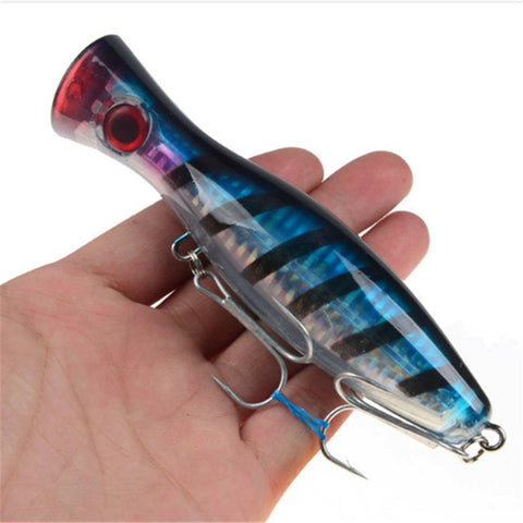 1pcs 12cm 40g Big Popper Fishing lure Crankbait Iscas Artificial Wobblers ABS Hard Bait Pesca Bass Carp Pike Fishing Tackle