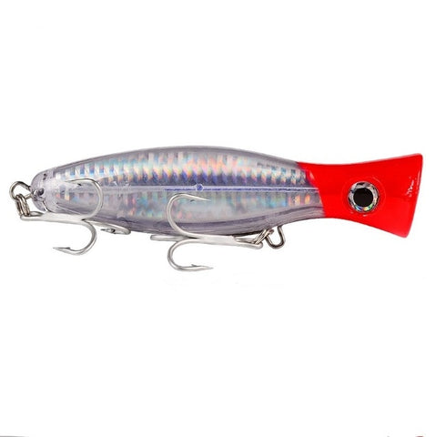 1pcs 12cm 40g Big Popper Fishing lure Crankbait Iscas Artificial Wobblers ABS Hard Bait Pesca Bass Carp Pike Fishing Tackle