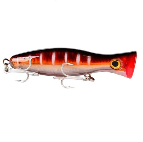 1pcs 12cm 40g Big Popper Fishing lure Crankbait Iscas Artificial Wobblers ABS Hard Bait Pesca Bass Carp Pike Fishing Tackle