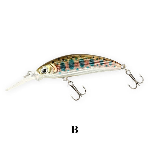 Mises 5cm 5g Eleven Colors Small Size Long Shot Diving Bionic Minnow Lure Artificial Hard Bait Professional Weever Fishing Lure