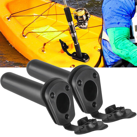 1Pcs Flush Mount Fishing Boat Rod Holder Bracket With Cap Cover for Kayak Pole