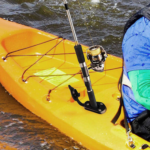 1Pcs Flush Mount Fishing Boat Rod Holder Bracket With Cap Cover for Kayak Pole