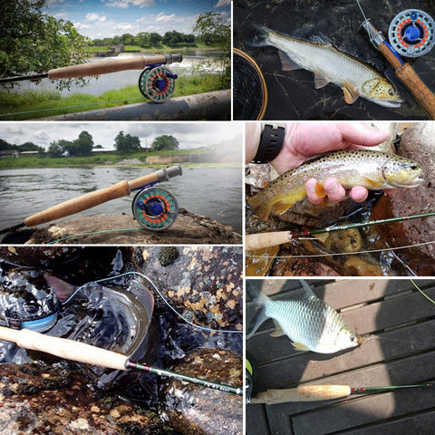 Maximumcatch V-Light 6ft/6.6ft/7ft/7.6ft 1/2/3wt Fly Rod Graphite IM10 Carbon Fiber So Light Weight Fly Fishing Rod