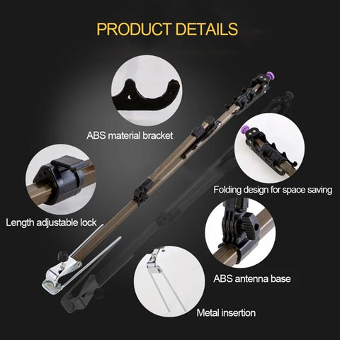 Multifunctional Fishing Rod Stand Adjustable Retractable Carp Stand Holder Fishing Pole Stand Tackle Accessory Bracket Carp