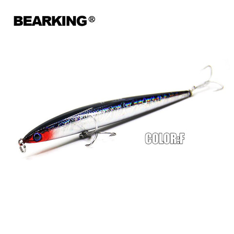 Bearking 1PC pencil 12.5cm 26g Hard Fishing Lure Crank Bait sinking Lake River Fishing Wobblers Carp Fishing Baits hot model