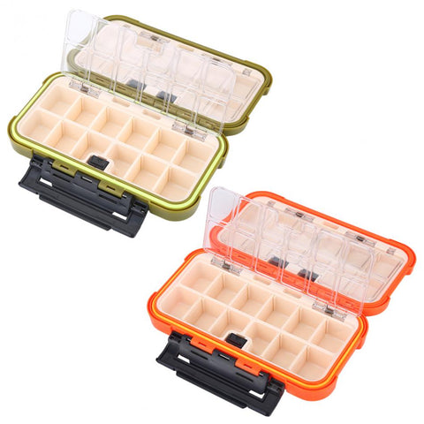 Large 24 Compartments Waterproof Fishing Box Storage Case Double Side Sea Boat Distance Carp Fly Fishing Tackle Accessories Gear