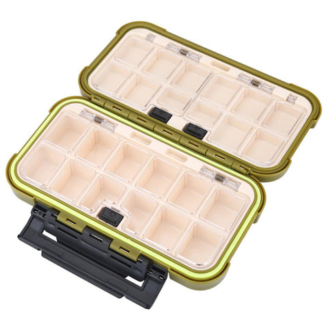 Large 24 Compartments Waterproof Fishing Box Storage Case Double Side Sea Boat Distance Carp Fly Fishing Tackle Accessories Gear