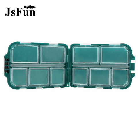 JSFUN Carp Fishing Tackle Box Fishing Lure/Bait/Hook/Lead Sinker Storage Box 10 Compartment Case Accessories Plastic PJ12
