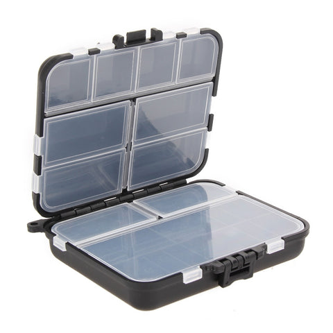 26 Grids Fly Fishing Box Plastic Storage Case Lure Spoon Hook Bait Tackle Connector Pesca Waterproof Fishing Tackle Boxes Black