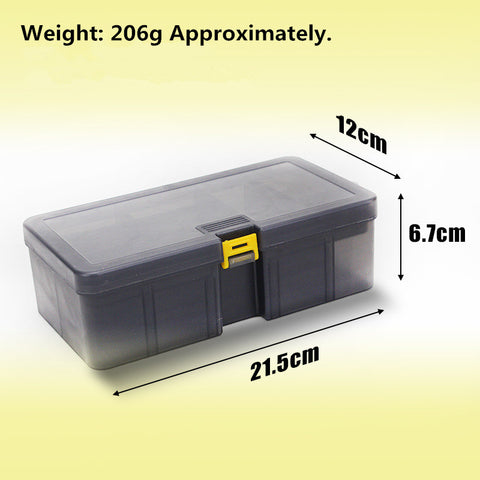 Double Layers Thickened Size Plastic Lure Fishing Box for Fishing Bait Tools Accessories Fishing Tackle Storage Box 21x12x6.5cm