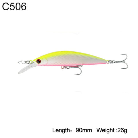 Kingdom Sea Fishing Lures 11g 26g JERKBAIT Hard Lure Sinking and Suspend Wobblers Minnow Depth 0.4-1.2m Bass Pike Bait VMC Hooks