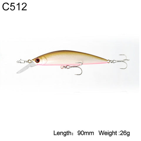 Kingdom Sea Fishing Lures 11g 26g JERKBAIT Hard Lure Sinking and Suspend Wobblers Minnow Depth 0.4-1.2m Bass Pike Bait VMC Hooks