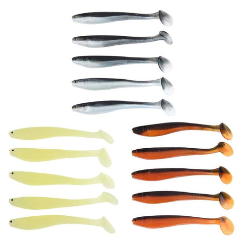 5pcs Fishing Lures 9.5cm 5g T tail Soft Bait Artificial Silicone Fishing Soft Lure Jiging Spiral Worms Fishing Accessories