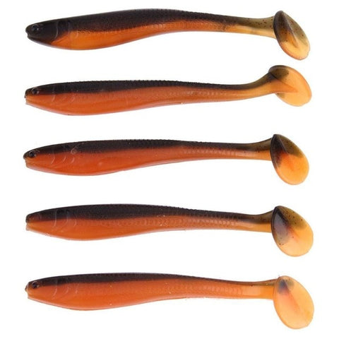 5pcs Fishing Lures 9.5cm 5g T tail Soft Bait Artificial Silicone Fishing Soft Lure Jiging Spiral Worms Fishing Accessories