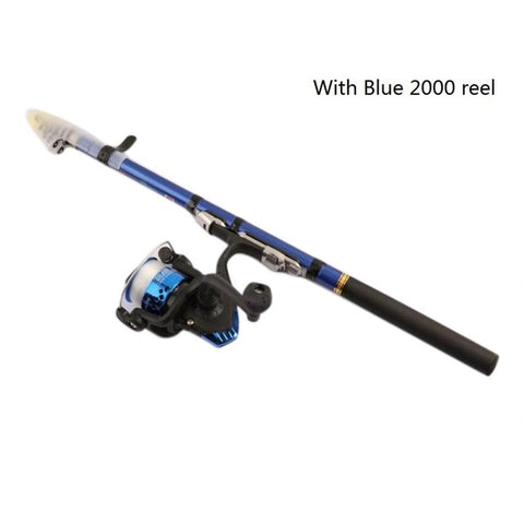 Portable Sea Fishing Rod Pole Carbon Fiber 1.8/2.1/2.4/2.7/3.0m Telescopic Spinning Reel Fish Tackle YS-BUY
