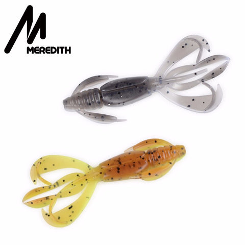 MEREDITH Crazy Flapper 70mm 90mm Fishing Soft Lure Fishing Lures Soft Silicone Baits Shrimp Bass Peche Gear Fishing Tackle