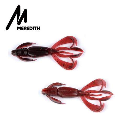 MEREDITH Crazy Flapper 70mm 90mm Fishing Soft Lure Fishing Lures Soft Silicone Baits Shrimp Bass Peche Gear Fishing Tackle
