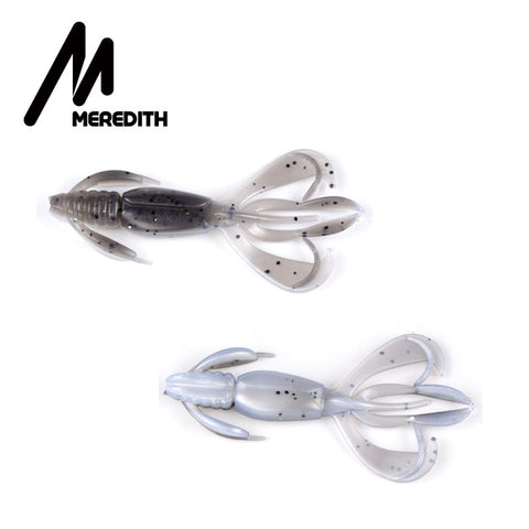 MEREDITH Crazy Flapper 70mm 90mm Fishing Soft Lure Fishing Lures Soft Silicone Baits Shrimp Bass Peche Gear Fishing Tackle