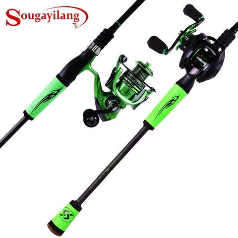 Sougayilang 2019 New Spinning Casting Speed Fishing Rods Porable Light High Carbon 4 Pc Blanks for Travel Freshwater Fishing